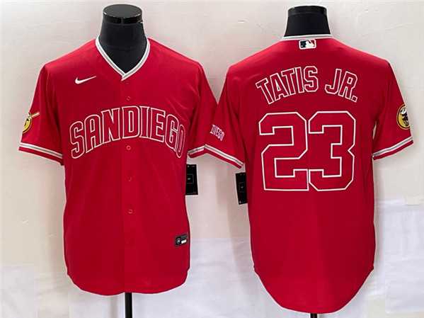 Men%27s San Diego Padres #23 Fernando Tatis Jr. Red Cool Base Stitched Baseball Jersey